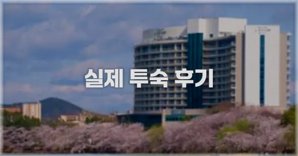 💬 실제 투숙 후기