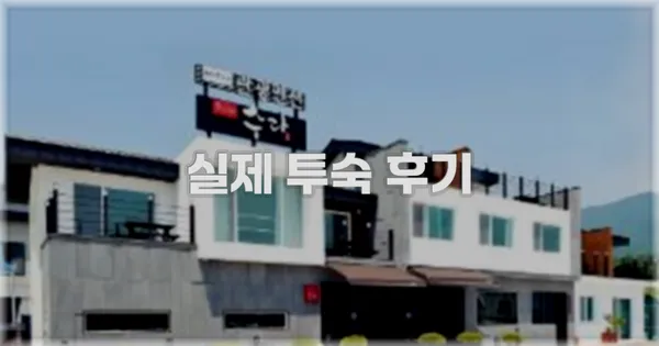 💬 실제 투숙 후기