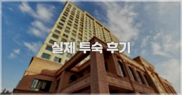 💬 실제 투숙 후기