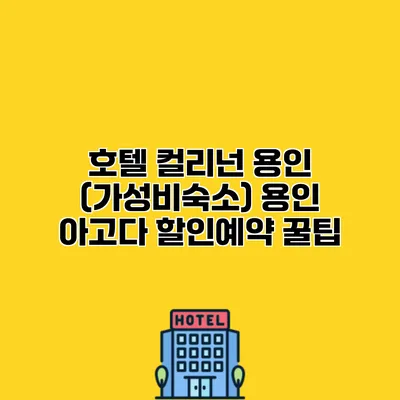 호텔 컬리넌 용인 (가성비숙소) 용인 아고다 할인예약 꿀팁 호텔 컬리넌 용인 (가성비숙소) 용인 아고다 할인예약 꿀팁